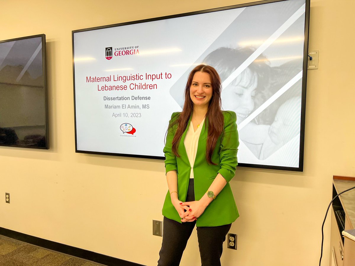 I successfully defended my dissertation this Monday!!! I’m thankful for my committee and for finally being able to contribute to the literature on language acquisition in Arabic-speaking families! #AcademicChatter #SLPhD #PhDone