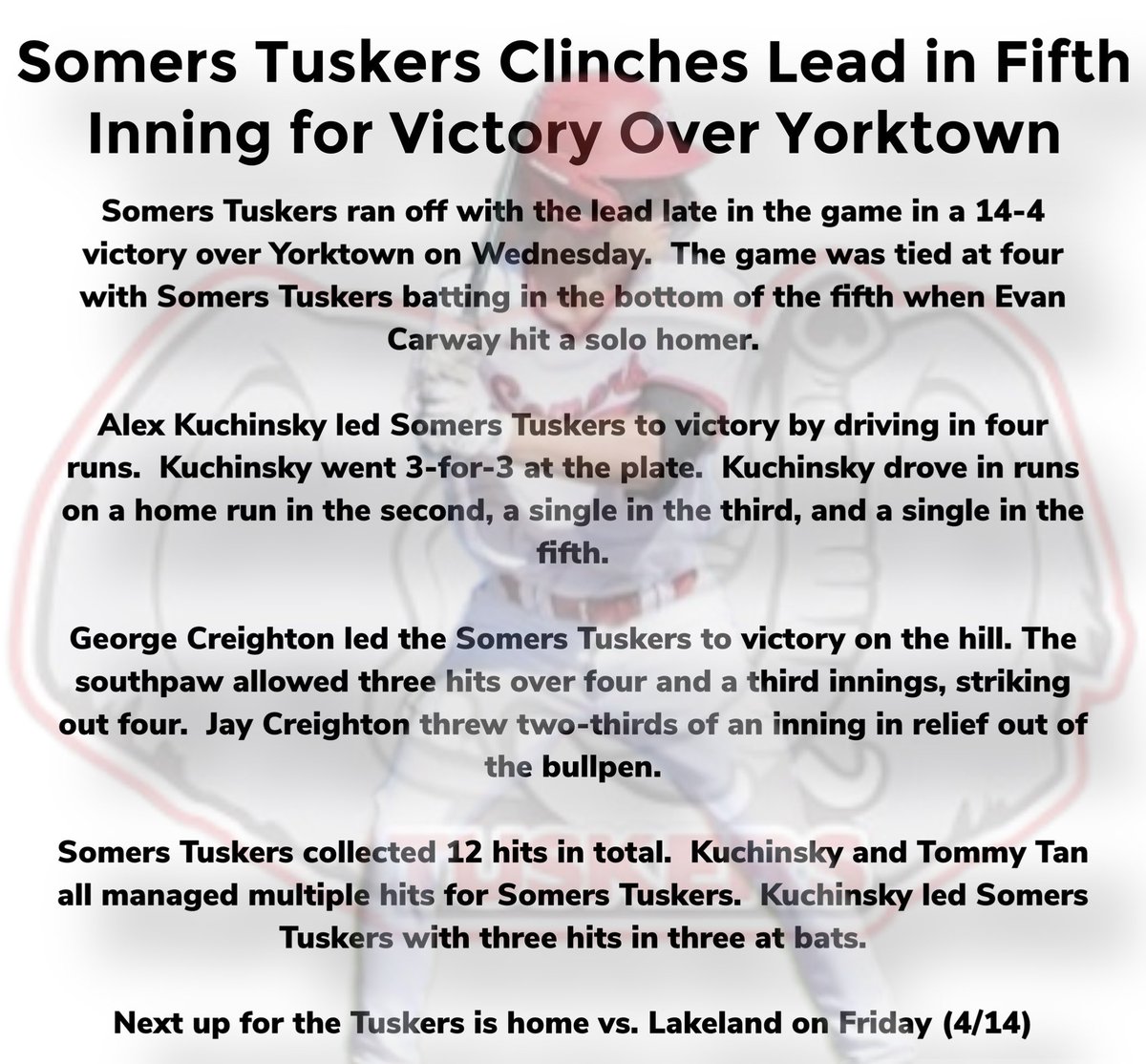 Recap from our first league win!