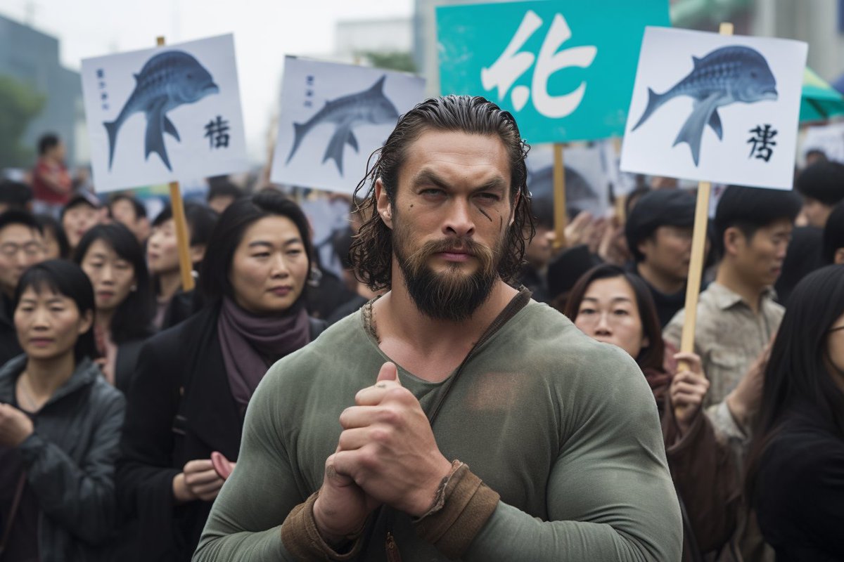 NikBearBrown's tweet photo. Playing with photography in Midjourney
Aquaman holding a "Save the Whales" sign at a peace rally

#Aquaman #SaveTheWhales
#photography #Midjourney
#digitalart #aiart #MachineLearning #deeplearningart #codeartwork #creativecoding #AIdesign #VAE #datagenerated #digitalart https://t.co/Mle1qaiM8J