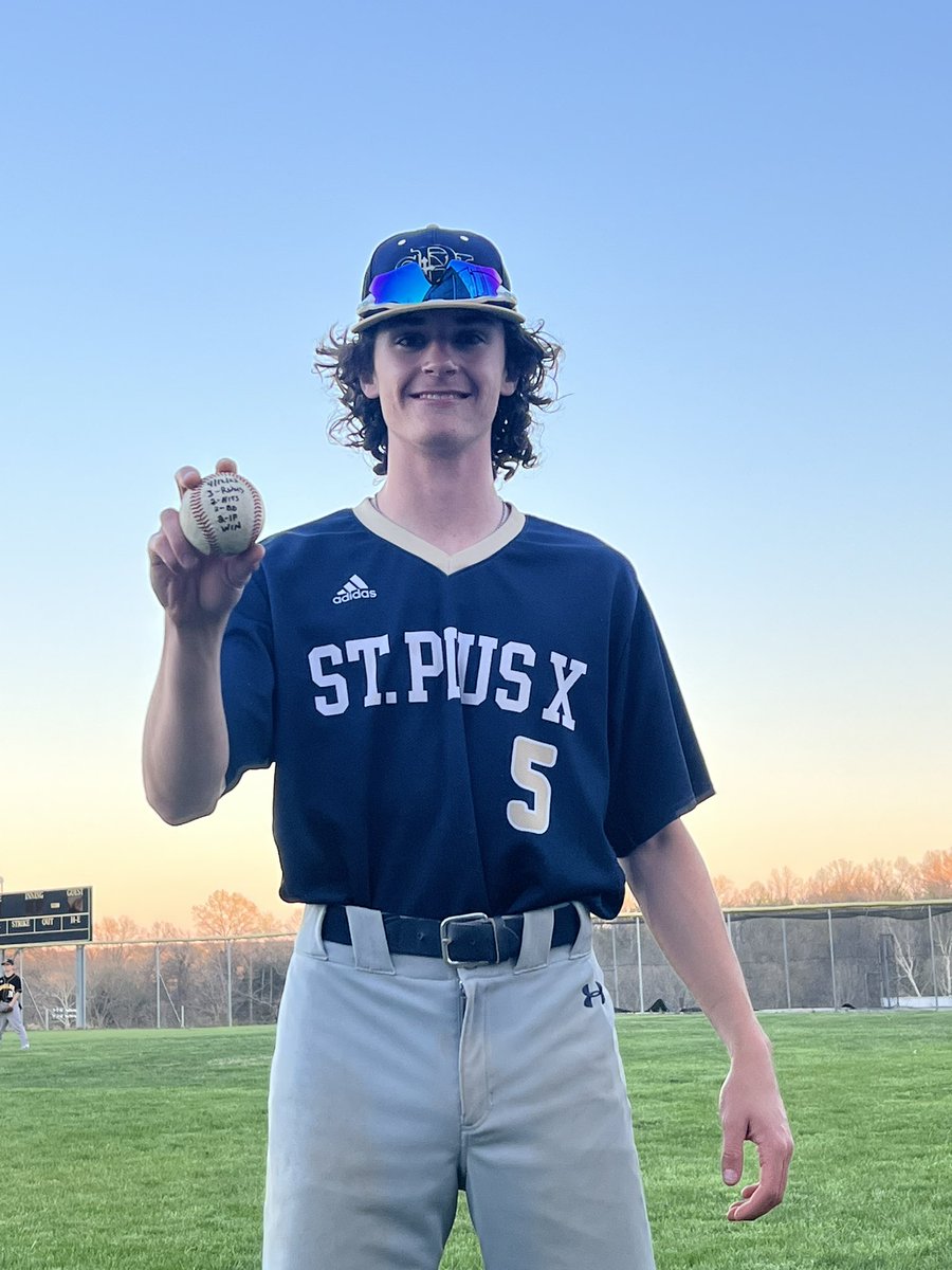 StPX_Baseball's tweet photo. StPX - 9   Grandview - 3

Ty Ortmann with the game ball 2-IP, Win on the mound
2-Hits, 3-Runs, 3-Steals

Lancers improve to 7-2 

@STLhssports @GSV_STL @stplancersports @stpxlancers @LiveStreamSTL @PBRMissouri @myleaderpaper @KJFFSPORTS @KFMOsportsBase @MattKing_Sports https://t.co/OEV3EJQII5