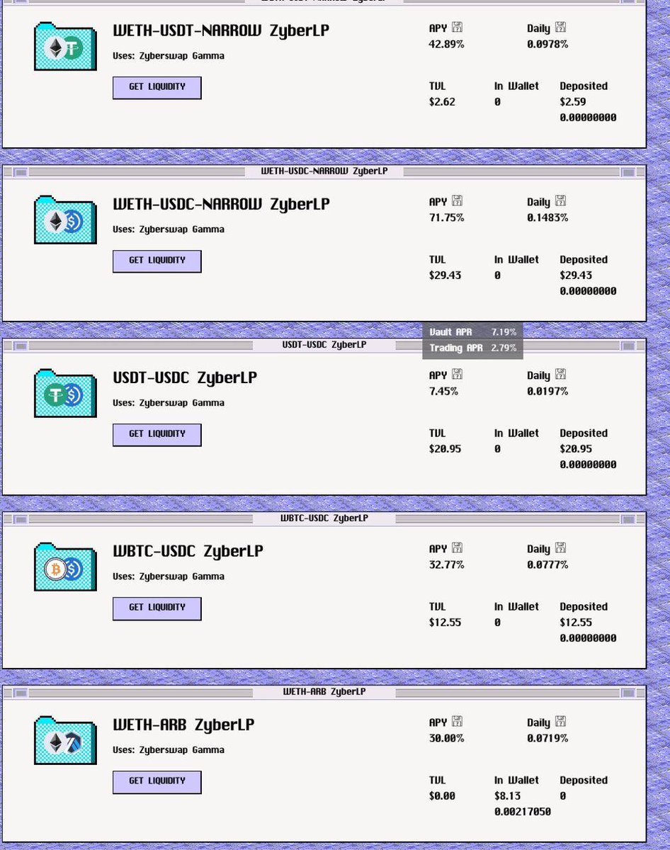 Big announcement coming soon!

<a href="/zyberswap/">Zyberswap - 🧠 Automated Liquidity</a> 👀 <a href="/GammaStrategies/">Gamma</a> 👀

#Arbitrum #DeFi #YieldFarming #ALM