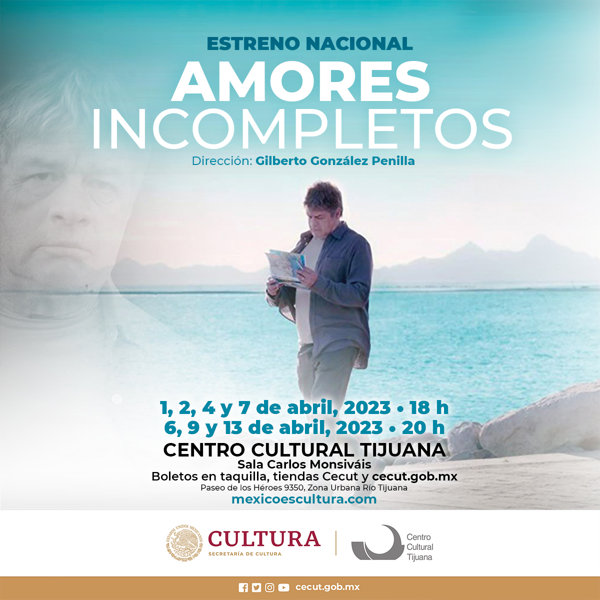 📽 ¡Lo mejor del #Cine está en la #CinetecaTijuana!

Hoy jueves 13 de abril, última función de:

Amores incompletos
(México, 2022)
🎬 Dir. Gilberto González Penilla
⏰️20 h

Sala Carlos Monsiváis
#CinetecaTijuana

🎟️ Boletos en taquillas