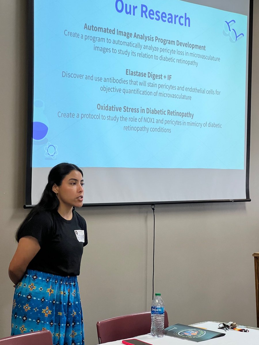DrCammiValdez's tweet photo. So proud of these Native women scientists in the #ValdezLab! They did a phenomenal job presenting on their diabetic retinopathy research at the 50th Symposium on the American Indian. #goingplaces #fightingblindness #thisiswhatascientistlookslike #indigenousscience #nativeinstem https://t.co/637OSA89iX