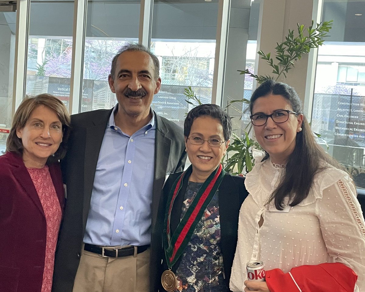 MenendezI's tweet photo. Celebrating the Installation of Dr. Christine Pham as the Guy and Ella Mae Magness Professor of Medicine!๐
Thrilled to join Dr. Pham, @Farsh_G, and @LoriSetton in the Journey to Discovery ๐ก #bestmentors #smartcells #cureRA&OA @WUSTL_Rheum @WUDeptMedicine @Guilak_Lab @setton_lab https://t.co/2jwWYHVOhA