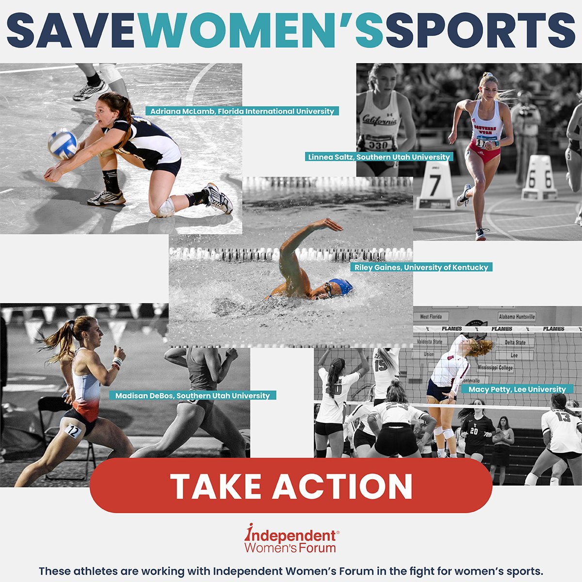 🚨Join NCAA athletes in the fight to #SAVEWOMENSSPORTS! @Riley_Gaines_ & other brave female athletes are leading the charge to protect women's sports! Join them in taking action & tell the NCAA: Stop discriminating against female athletes!👇bit.ly/3JjSkG8