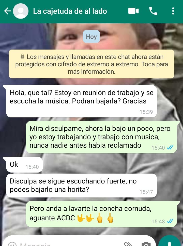 Siempre rompiendo las bolas esta cornuda