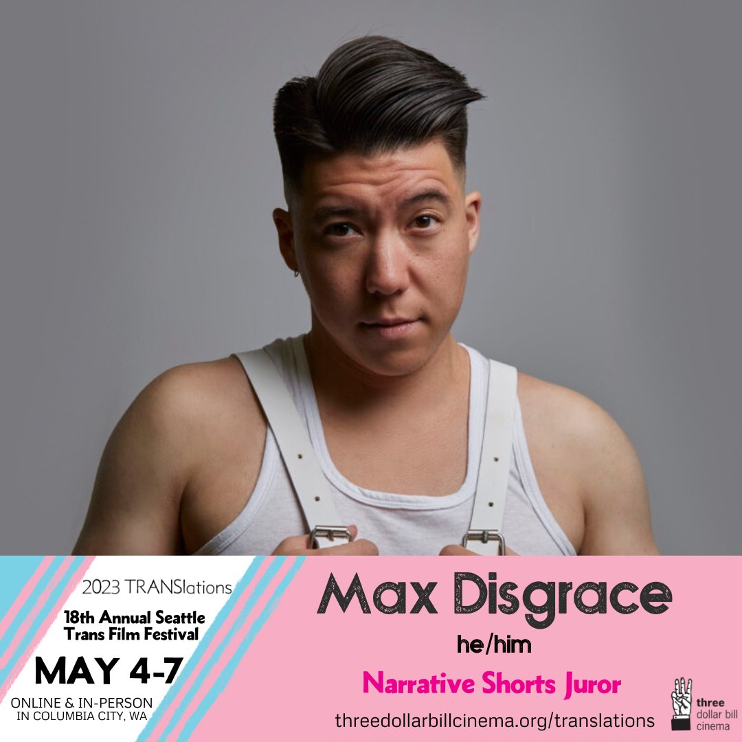 <a href="/MaxDisgrace/">Max Disgrace</a> is joining the Jury of this year's #2023STFF #TRANSlationsFilmFestival and we will be screening his film RUPTURED as part of the #SexualHealing night program!
Check our website for more about our exciting program! threedollarbillcinema.org/translations