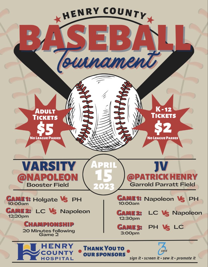 ph_patriots1's tweet photo. A fun weekend for PH Athletics! Hosting two track invites on the PH campus and our baseball teams will competing in the first annual Henry County Baseball Tournaments! Information is in the flyers below, come out to support our spring athletes! https://t.co/ms1KyxJINf