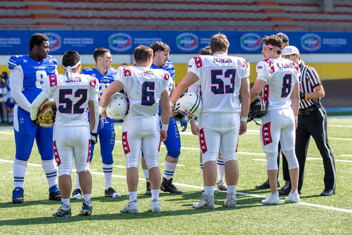 USA-AFW ELITE TEAM Captains vs Italy National 21U Team were Z. Harrison Quinto (St. Augustine HS, CA), Angelo LaRose (South HS, MA), Tim Andersen (Delbarton School, NJ) and Vincent Ferrara (Wellesley HS, MA).