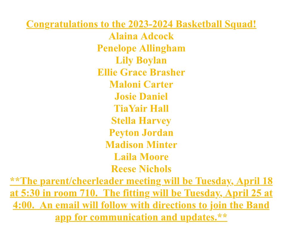 BMS Basketball Cheer tweet media