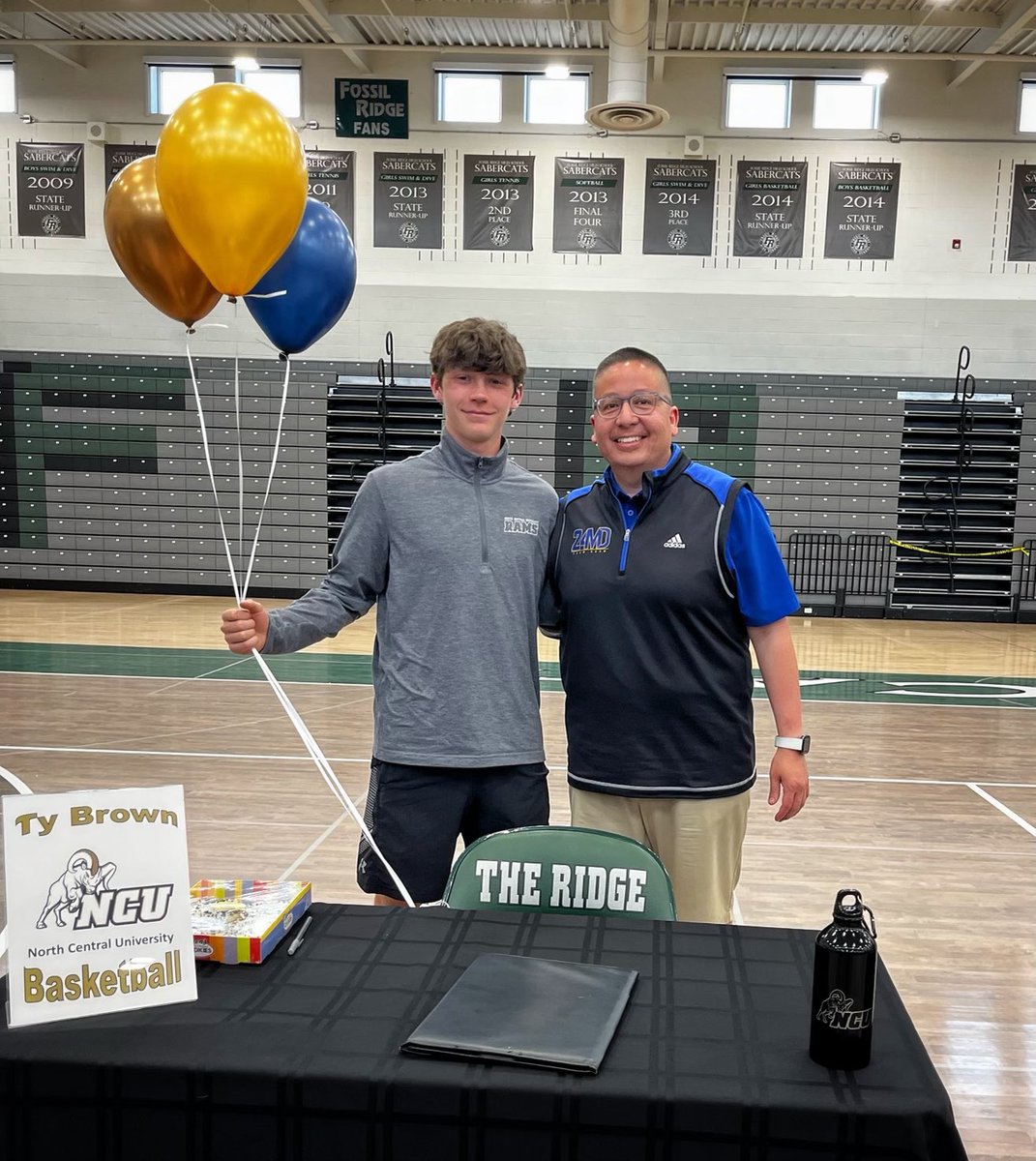 Big day as our 6th & 7th players officially put pen to paper and signed their letters of intent to continue their basketball careers at some great schools! Always coachable, played the right way, put the team first and competed! @TylerBrown2004 @jaedynbrown03 #24MDTeamDaum