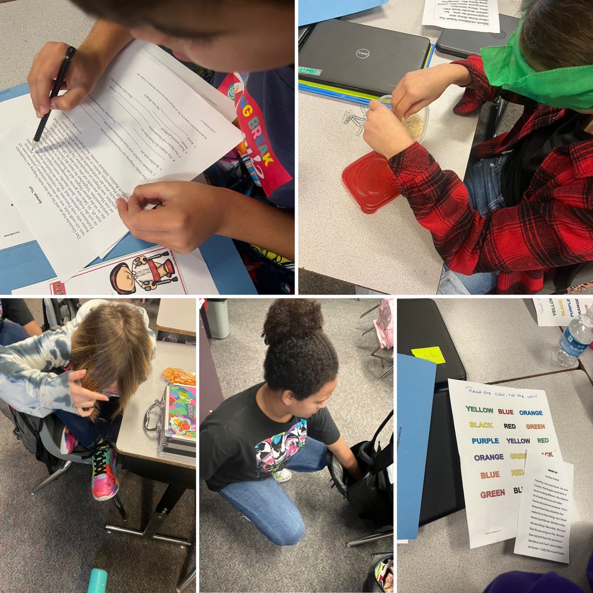 vb_jordan's tweet photo. Happenings in 5th grade.. Thank you Mrs. Ogletree - Yesterday, we learned about social awareness and students role played with a disability. #socialawareness #diversity #radicallyinclusive @HumbleISD_MBE https://t.co/IzLlEzCEw7