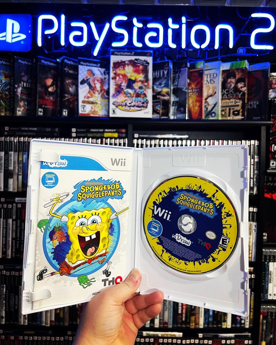 GamerAhmer's tweet photo. Have You Played This HIDDEN GEM?! This game released on this day 12 years ago in 2011! #nintendo #wii #spongebob #videogames #gamerahmer #games #gameroom #gaming #gamer #spongebobsquarepants #spongebobsquigglepants #udraw #nintendowii https://t.co/rHiXNAQ3l4