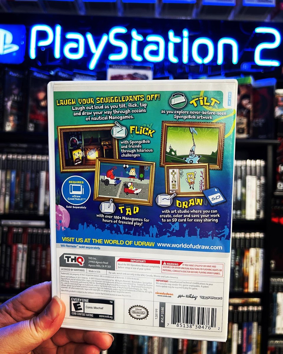 GamerAhmer's tweet photo. Have You Played This HIDDEN GEM?! This game released on this day 12 years ago in 2011! #nintendo #wii #spongebob #videogames #gamerahmer #games #gameroom #gaming #gamer #spongebobsquarepants #spongebobsquigglepants #udraw #nintendowii https://t.co/rHiXNAQ3l4