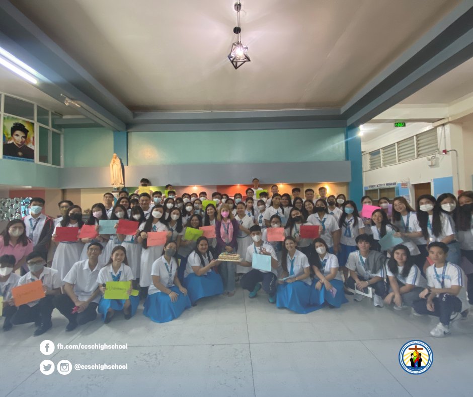 ccschighschool's tweet photo. You have ensured our safety with your strong spirit &amp; have nurtured us with your kindhearted personality. We hope for your good fortune and joyful life!  

Thank you for letting us celebrate your special day once more! 💙🤍 https://t.co/N0EvXHy0J8