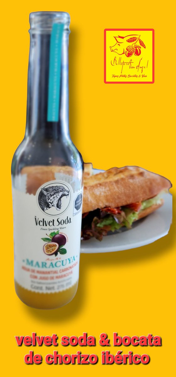 Bellotero_SA's tweet photo. ¿Que tal una #VelvetSoda para acompañar una #deliciosa #bocata de #jamón #serrano? #placeres al #paladar aquí en ##Bellotero #SanÁngel @RedondoIglesias @VelvetSoda https://t.co/WyJ9WgmNCe
