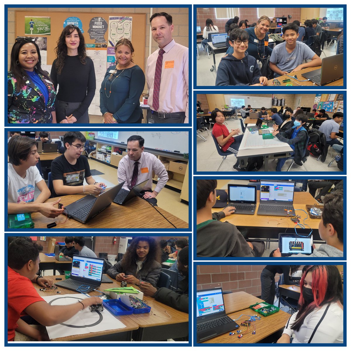 @FontanaUnified's Wayne Ruble MS scholars in @NextSteam's class collaborated and created for social good using @microbit_edu and the United Nation's #SDGs during #IEdoyourbitInnovationDay