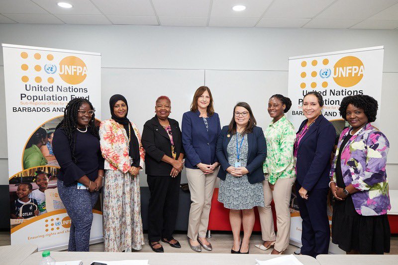 ssottoli's tweet photo. Lovely to meet in person and virtually the great @unfpacaribbean team, covering 22 English and Dutch speaking countries and working towards #genderequality #LNOB #SRHR #population &amp; #ICPD30. https://t.co/1Lm6qfQRpQ