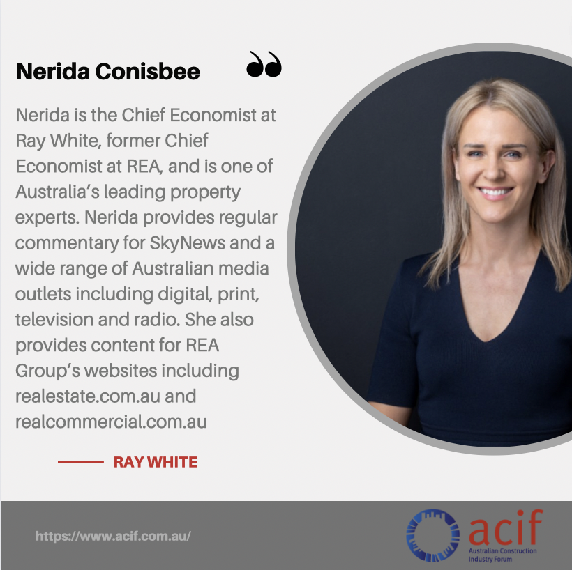ACIForum's tweet photo. The May 2023 ACIF Forecasts Briefing speakers will include Nerida Conisbee from Ray White. Join us on the 16th of May to hear from Nerida and other industry experts!
Register now: https://t.co/36Z1aQPXmM https://t.co/4CoWNTYuA6