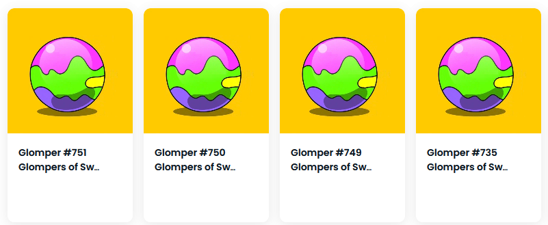 natethecursed's tweet photo. Claimed four free @CandyHuntersNFT Glompers so far - one for my main, one for my 2 OGs and one for my druid. Thinking my mecha needs one... https://t.co/ffeN7J1acw