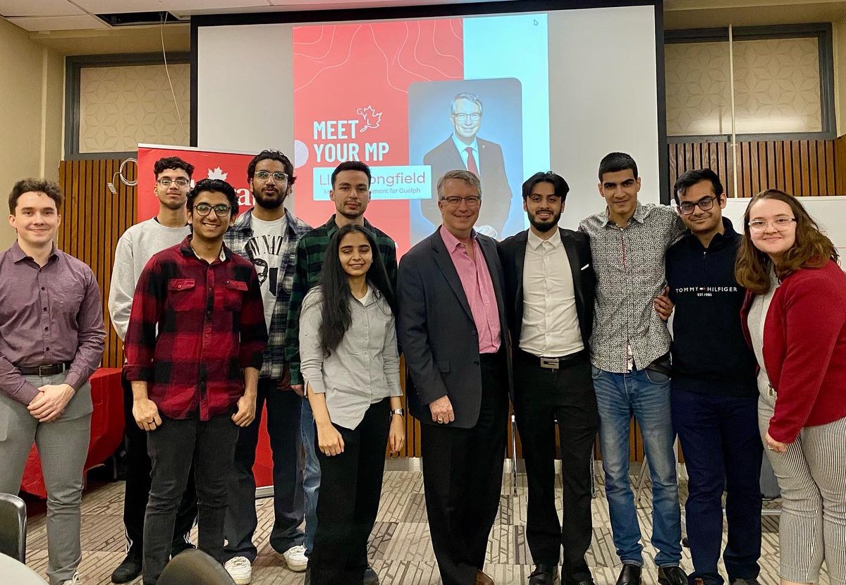 UGYL's tweet photo. A huge thank you to everyone who took time out of finals seasons to join us in welcoming @LloydLongfield to UofG for our final event of the semester! 

We had some great conversations about the future of Canadian politics. 

A huge thank you to Lloyd for joining us! https://t.co/GHOfWpBRBC