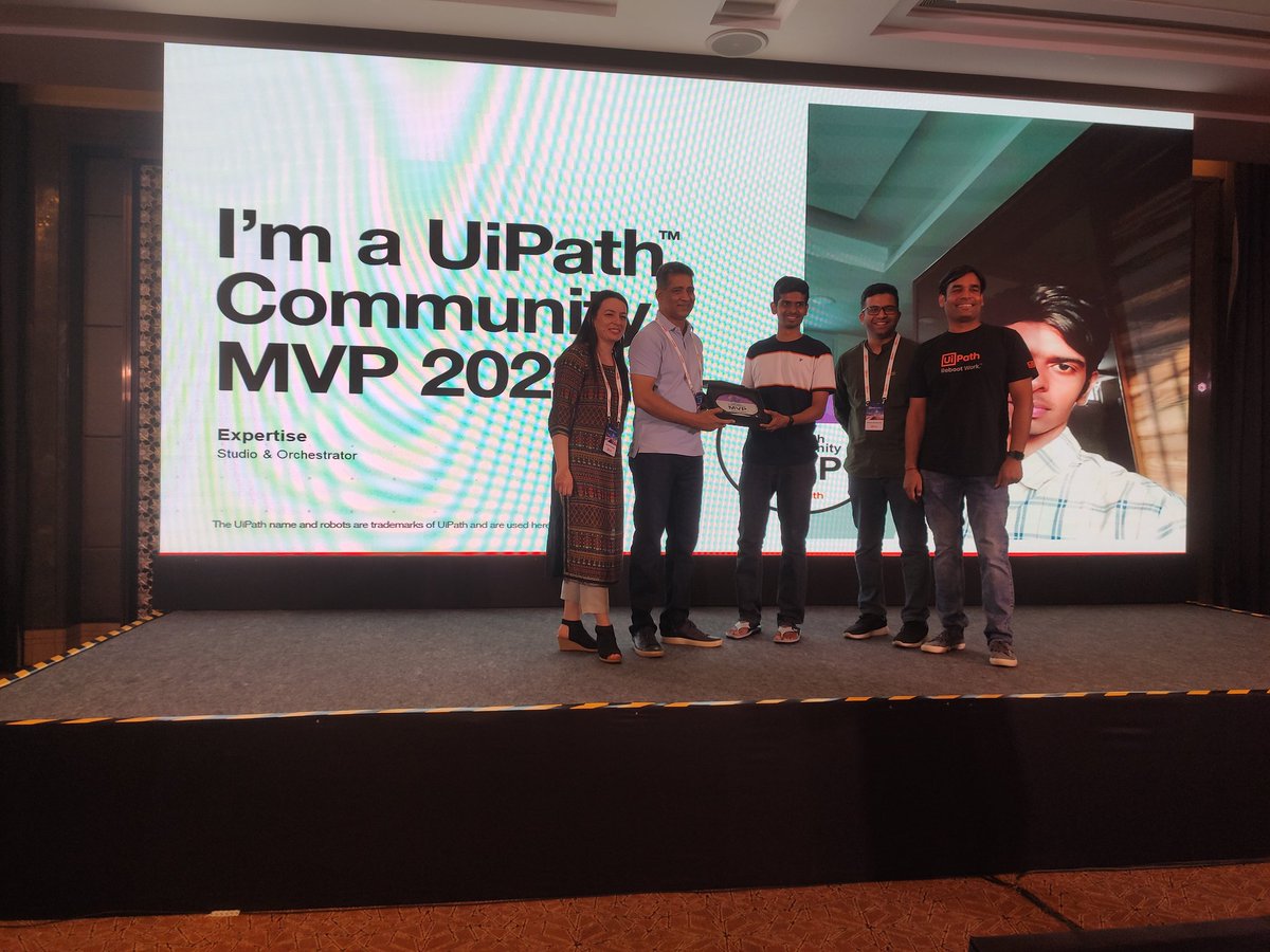 Day 1 of #UiPathMVPSummit 2023 was a blast!

Exciting welcome session by SVP Prakash Thekkatte, followed by the official MVP award ceremony.

Had a great time networking over dinner with the amazing UiPath community.

Looking forward to Day 2! 🤖👥

#uipathmvp #rpa #automation