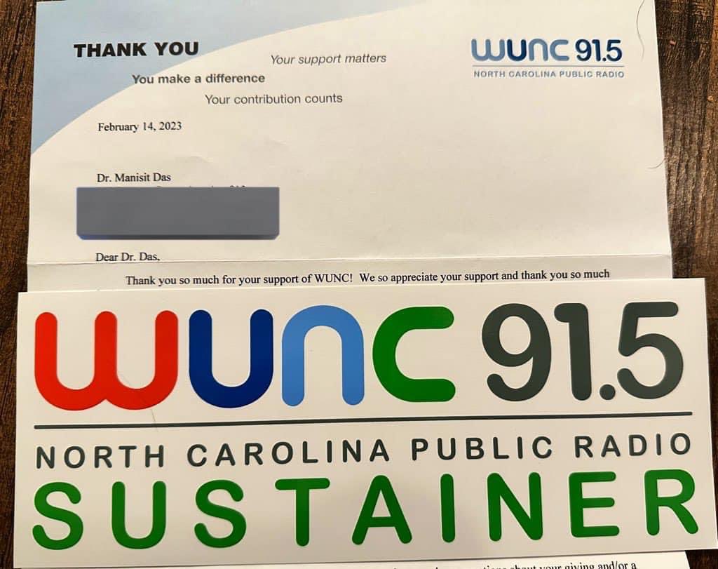 DrManisitDas's tweet photo. Long live public radio and responsible and good journalism. #supportNPR https://t.co/TwUF6wqqGM