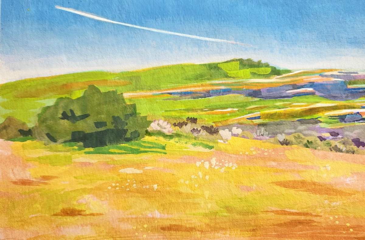 11/30 catch-up of #Pleinairpril of Vazques rocks after the rain