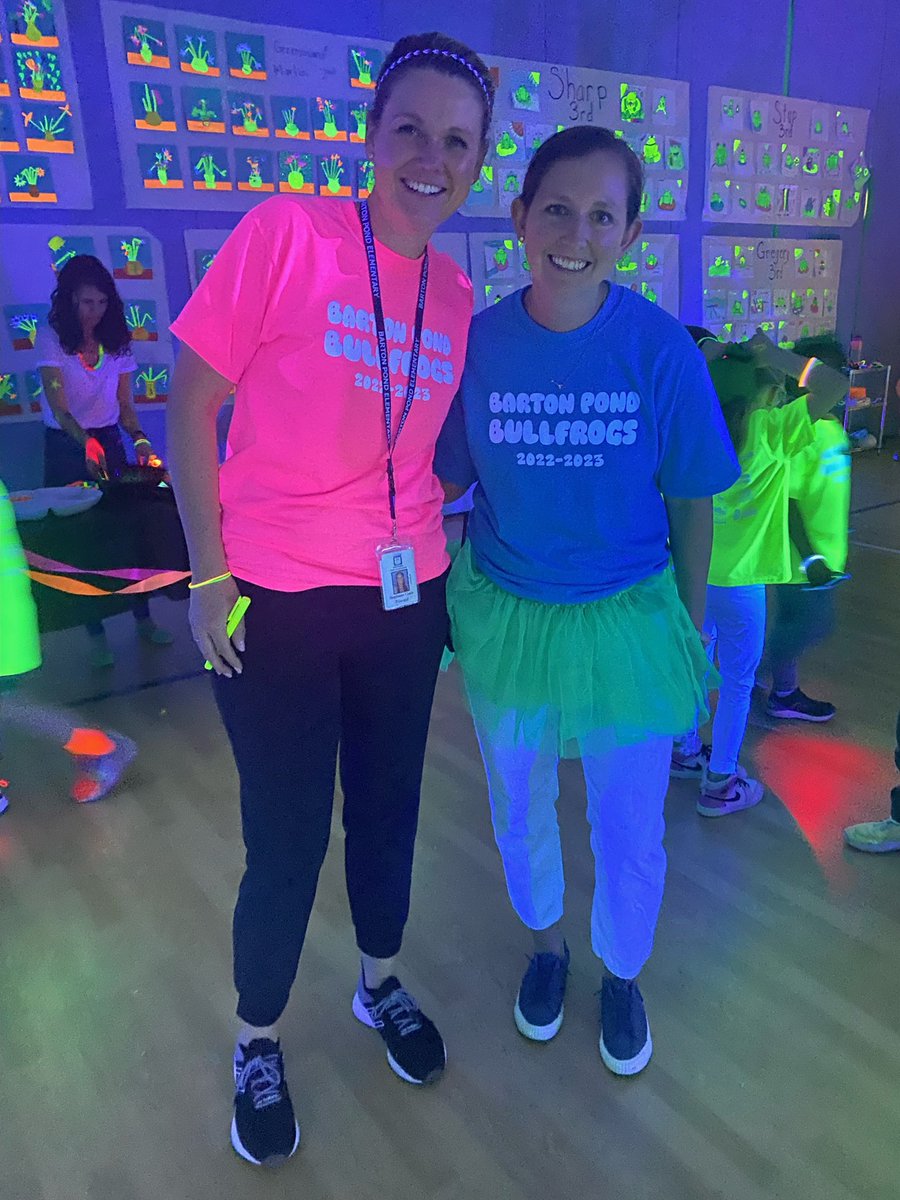There’s no one else I’d want to glow and grow with than the incredible <a href="/kortneyhowerton/">Kortney Howerton</a>. I cannot imagine having had a better collaborator and partner as we planned for and opened <a href="/BartonPondES/">Barton Pond Elementary School</a>. I appreciate you and so does our Bullfrog community!! 
🎉💙🐸💙🎉