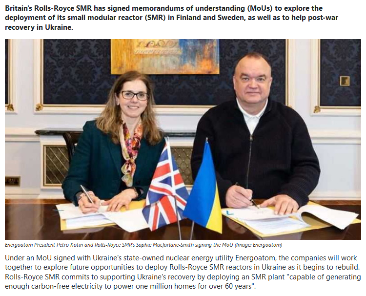 Finland, Sweden and Ukraine consider Rolls-Royce SMRs
world-nuclear-news.org/Articles/Finla…
#nuclear #uranium #thorium #repeal140A #auspol #AusPol2023