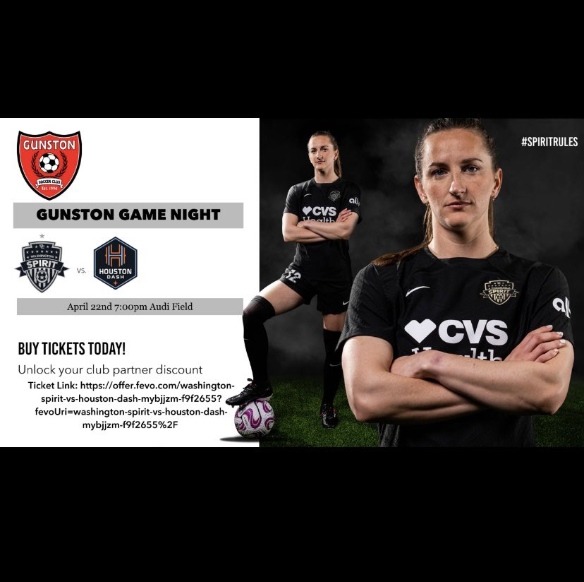 GunstonSC's tweet image. Come join us at some upcoming DC United and Washington Spirit games!

DC United tickets:
offer.fevo.com/dc-united-vs-c…

Washington Spirit tickets:
offer.fevo.com/washington-spi…