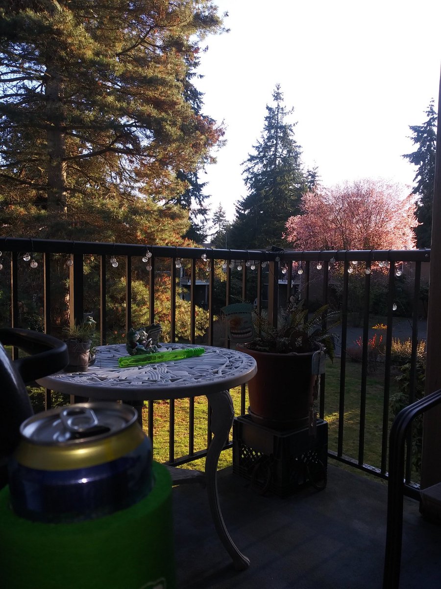 Nice night for a beer on the patio.. beautiful sunset