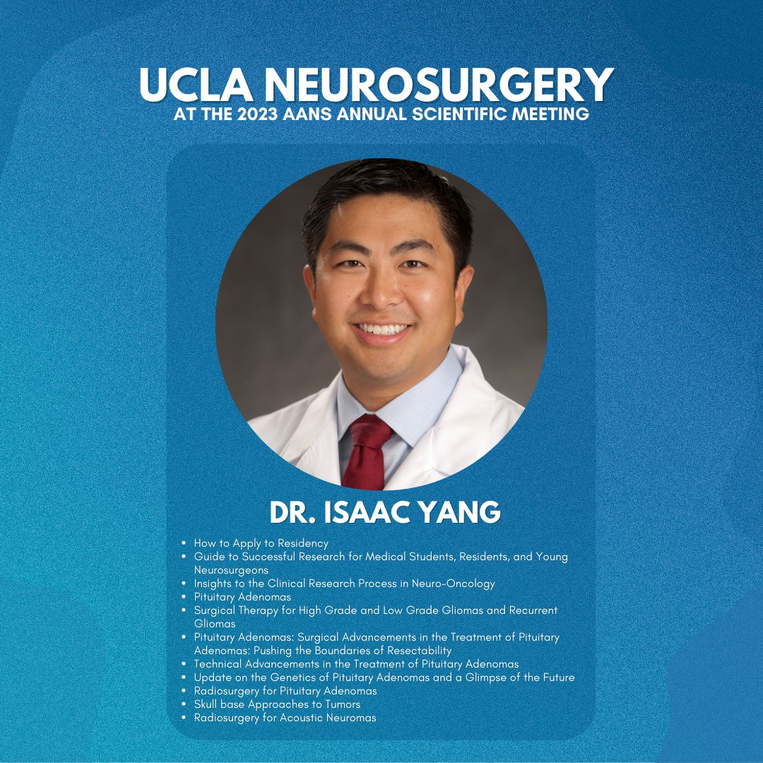 UCLA Neurosurgery 🧠 on Twitter "Dr. Isaac Yang IsaacYangMD is