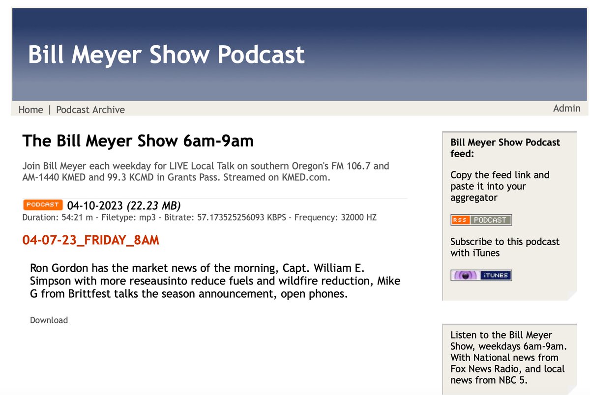 OfficialWHFB's tweet photo. *
BILL MEYER SHOW - KMED AM-FM Radio Talk
William Simpson was invited on Bill Meyer Show to talk about WILD HORSE FIRE BRIGADE's nature-based solution for catastrophic wildfires
LISTEN & SHARE THIS LINK: https://t.co/kiIgUxR1Wv
#WildHorses #SOWH @ https://t.co/6RulRIJ7sR