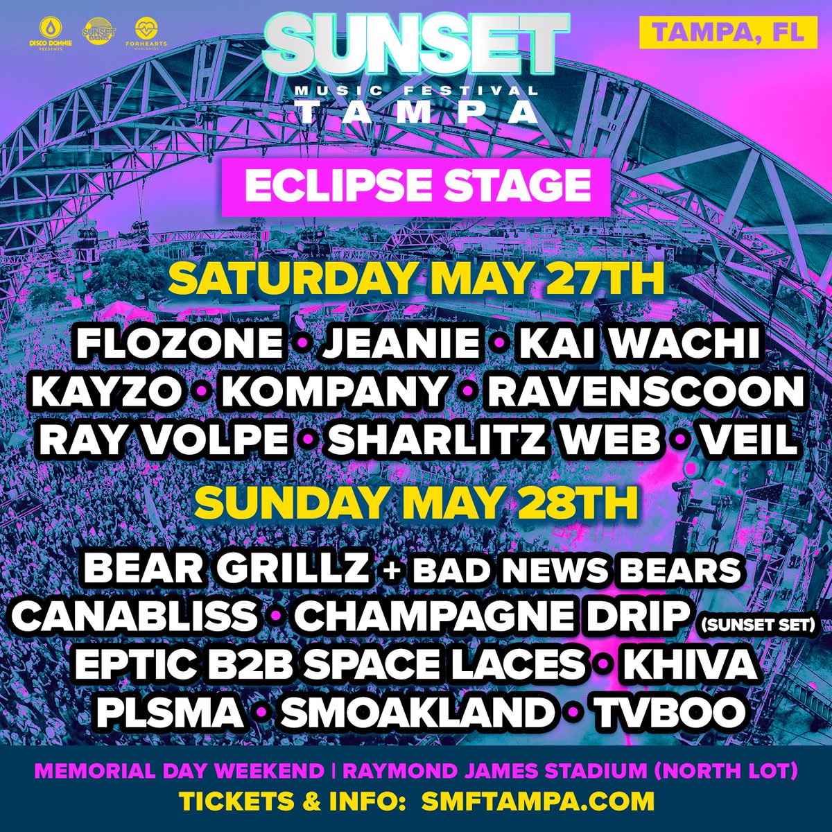 Sunset Music Festival lineup