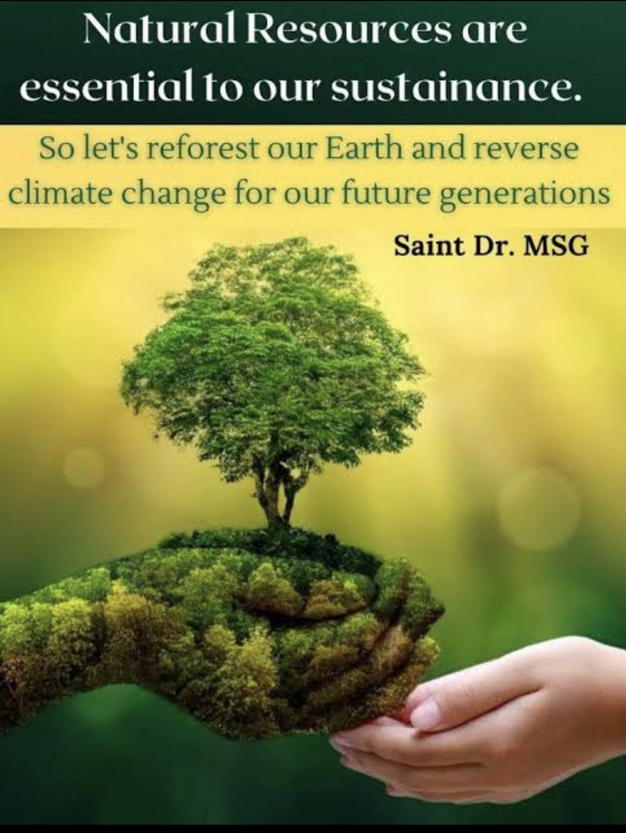 A__Insan7's tweet photo. As we know pollution is increasing rapidly which create so many lethal diseases . To prevent the pollution Saint Gurmeet Ram Rahim Singh Ji started Nature Campaign under which 
volunteers of Dera Sacha Sauda who are #NatureLovers planting trees to save environment . https://t.co/BECV7pJ1v7