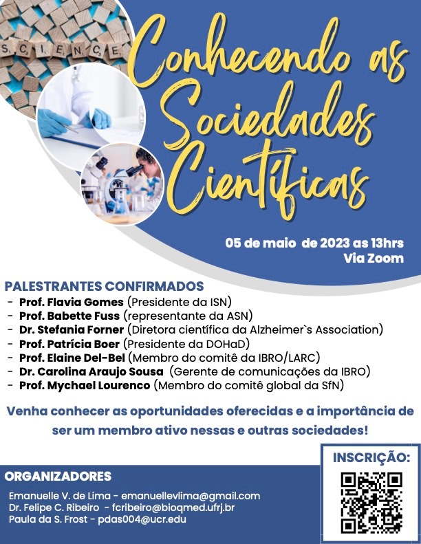 emanuellevl's tweet photo. Venho divulgar mais um evento que irá contar com a participação de representantes nacionais e internacionais de sociedades e organizações científicas com foco em #neurociência. 
E será uma ótima oportunidade para debatermos sobre as possibilidades de #congressos, #travelgrants https://t.co/xWT8f5Z85F