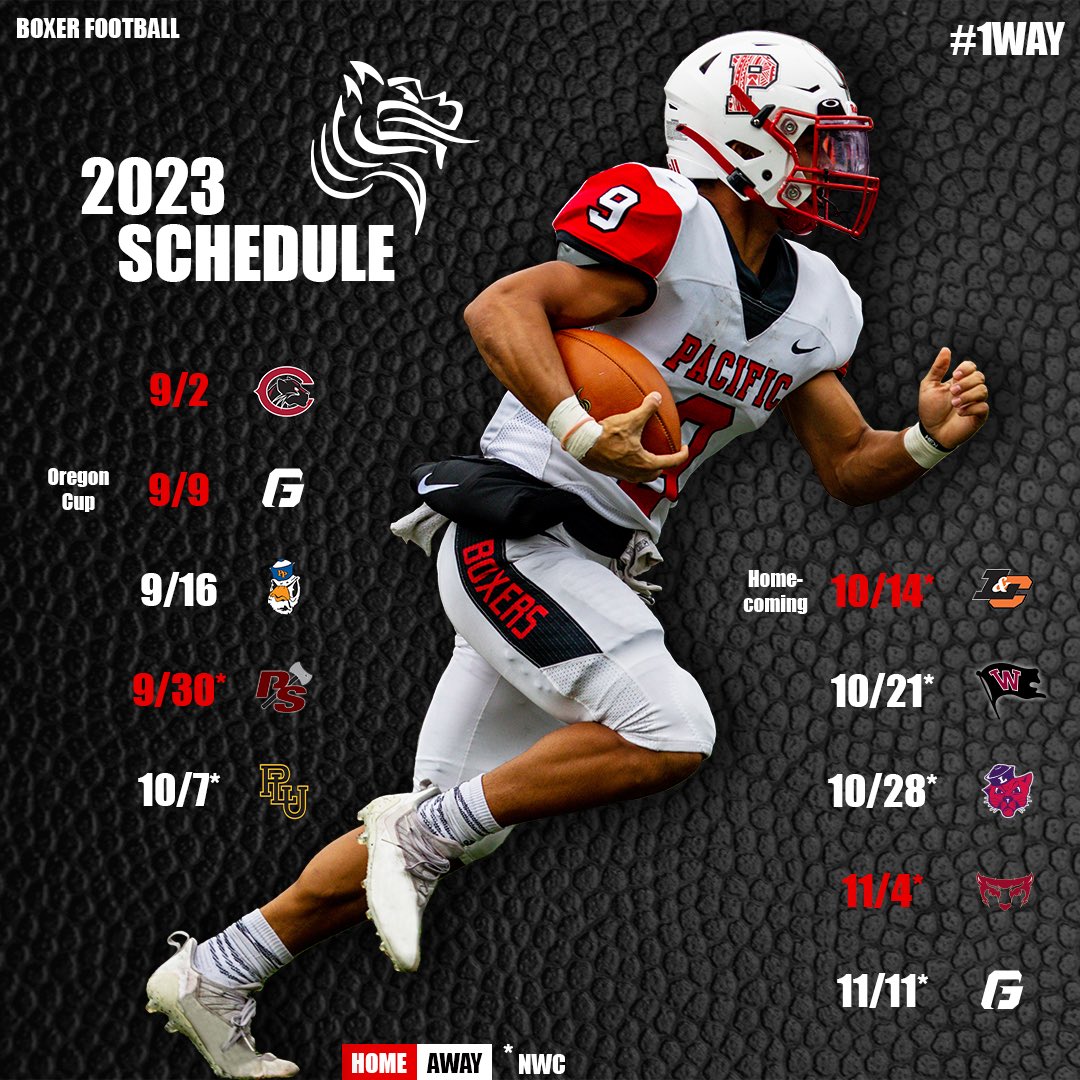 2023 SCHEDULE RELEASE‼️‼️

Excited for the journey!!!! 9/2 see you soon 💯🥊#GoBoxers #1WAY