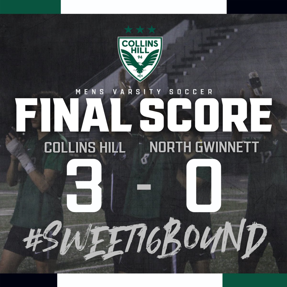 OUR BOYS ARE ONTO THE SWEET 16 WITH A COMMANDING 3-0 WIN AT #THEHILL 🦅🦅🦅🦅🦅🦅🦅🦅