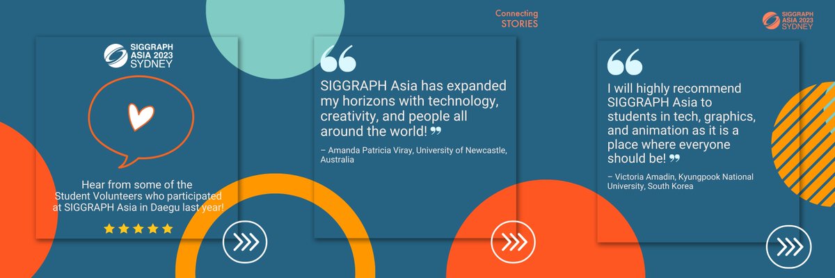 SIGGRAPHAsia's tweet image. Calling all passionate &amp;amp; talented students in the #CG and #InteractiveTechniques industry! Advance your career by applying to be a Student Volunteer at #SIGGRAPHAsia2023. ⏰Apply by 3 Jul (SV Team Leader), 4 Aug (SV)! 👉 bit.ly/sa23-svs #SASV #ProudToBeSV @SIGGRAPHAsiaSV