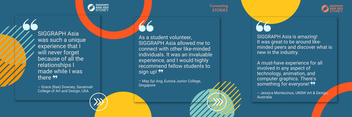 SIGGRAPHAsia's tweet image. Calling all passionate &amp;amp; talented students in the #CG and #InteractiveTechniques industry! Advance your career by applying to be a Student Volunteer at #SIGGRAPHAsia2023. ⏰Apply by 3 Jul (SV Team Leader), 4 Aug (SV)! 👉 bit.ly/sa23-svs #SASV #ProudToBeSV @SIGGRAPHAsiaSV