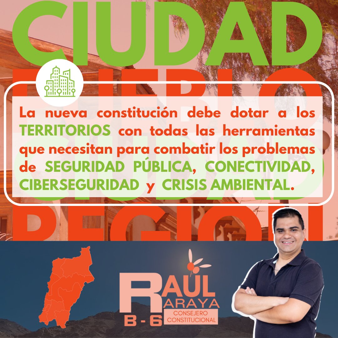 raularayaz's tweet photo. Hoy toca hablar sobre TERRITORIOS.👀

En el Chile del Futuro los territorios deben contar con todas las herramientas que les permitan dotar a las personas con altos estándares en calidad de vida.✨ https://t.co/WXGrrRMZRT
