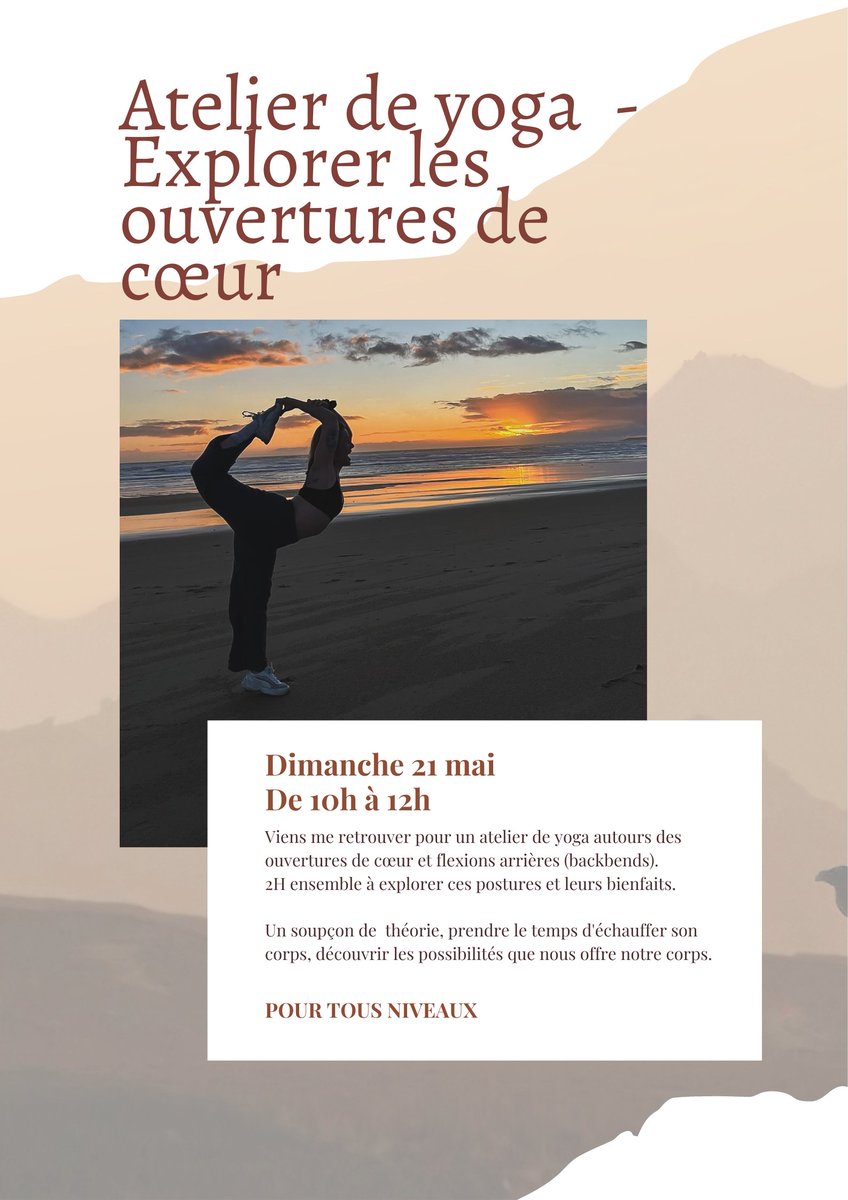 #yogarennes 
M'écrire pour plus de renseignements 🌈

Ça se passera sur la péniche La Nouvelle Lune dans le centre de #rennes