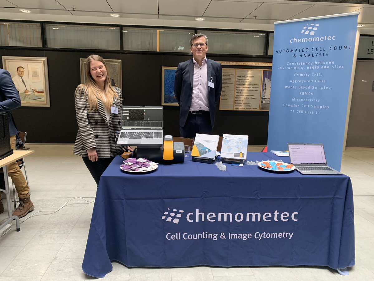 LauritzenHealth's tweet photo. We are looking forward to discuss all aspects of cell counting at the 2nd Annual Meeting of the GeneCellNano Flagship Consortium 
@ChemoMetec 
@GeneCellNano https://t.co/LCFCPR9OU0