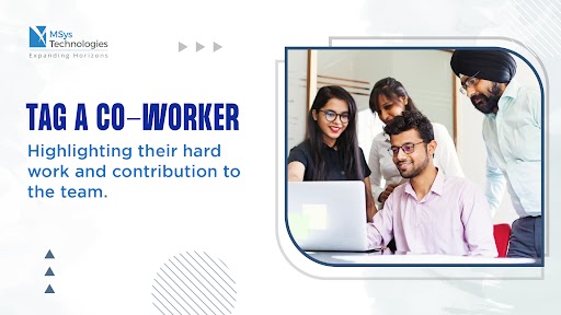 AziroTech's tweet photo. Tag a co-worker whose hard work and dedication made it possible to meet goals on time and with great results.
#Tagyourcolleague #MSysian #MSysTechnologies #Teammember #shoutout #Contribution #AboveandBeyond #Taggingpost #Linkedintagging #Teambonding https://t.co/eKqfTrhM8b