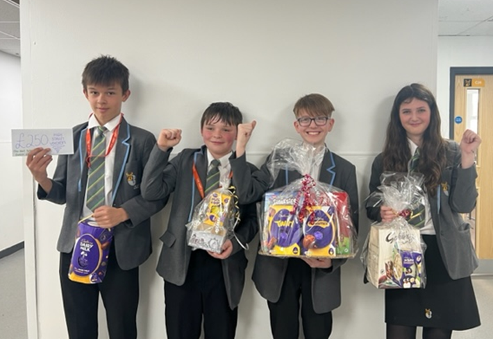 thehartschool's tweet photo. The PTFA would like to thank everyone who purchased a ticket for our Easter Raffle. We raised a total of £618 which will go towards supporting extracurricular activities for our students. https://t.co/ajRAvo7LqP