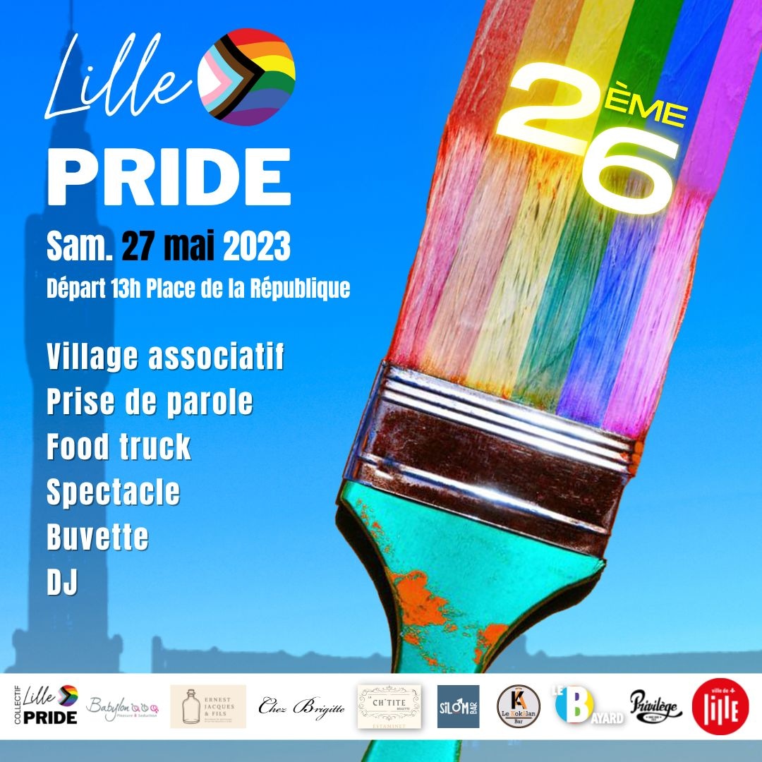 exultaric's tweet photo. 🌈🎉 La 26ème PRIDE de LILLE aura lieu le SAMEDI 27 MAI 2023 ! Joignez-vous à nous pour une journée pleine de joie, de couleur et de fête en célébration de la communauté LGBTQ+. https://t.co/TC7JTLv2OT 🌈🎉 #LillePride2023 #LGBTQ+ #égalité #inclusion #fierté #amour #diversité https://t.co/VMXLRBDfKi