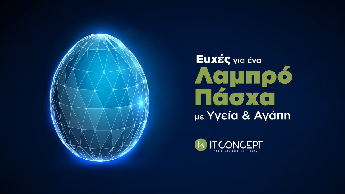 itconceptgr's tweet photo. 🐇🥚 Από όλους εμάς στην @itconceptgr, ευχές για Λαμπρό Πάσχα και Καλή Ανάσταση για εσάς και τους αγαπημένους σας!
💡 Εμείς παραμένουμε δίπλα σας εάν μας χρειαστείτε, με υποστήριξη 24/7!
#ITConceptSA #OCG360 #HotelTech #digitalsolutions #ecommerce #digitalmarketing https://t.co/b6O1wXx55S