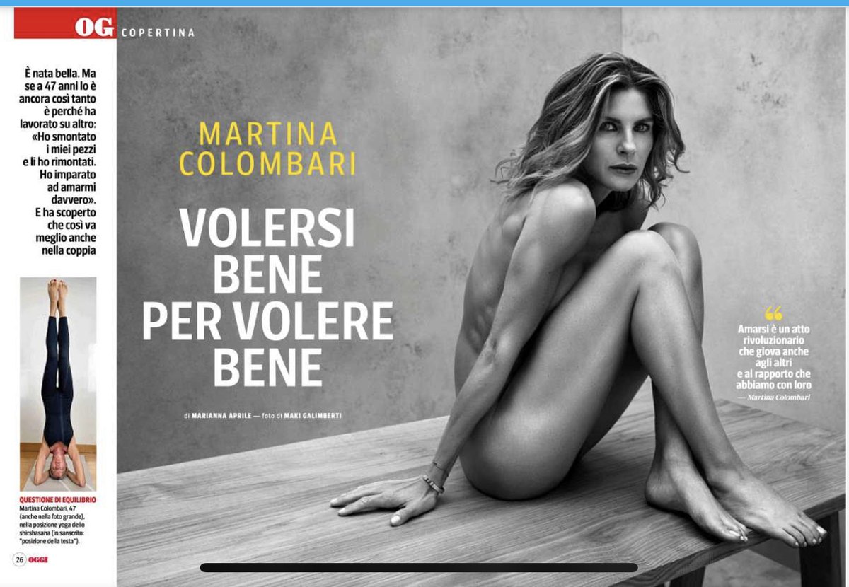 OggiSettimanale (@oggisettimanale) on Twitter photo «Ho imparato ad amarmi davvero». Cioè ha imparato a dire no. Scoprendo che così migliorano i rapporti con gli altri (anche col marito #Costacurta) #MartinaColombari è sulla copertina di #OggiSettimanale fotografata da <a href="/makigalimberti/">makigalimberti</a> intervistata da <a href="/mariannaaprile/">Marianna Aprile</a> «Ho imparato ad amarmi davvero». Cioè ha imparato a dire no. Scoprendo che così migliorano i rapporti con gli altri (anche col marito #Costacurta) #MartinaColombari è sulla copertina di #OggiSettimanale fotografata da <a href="/makigalimberti/">makigalimberti</a> intervistata da <a href="/mariannaaprile/">Marianna Aprile</a>