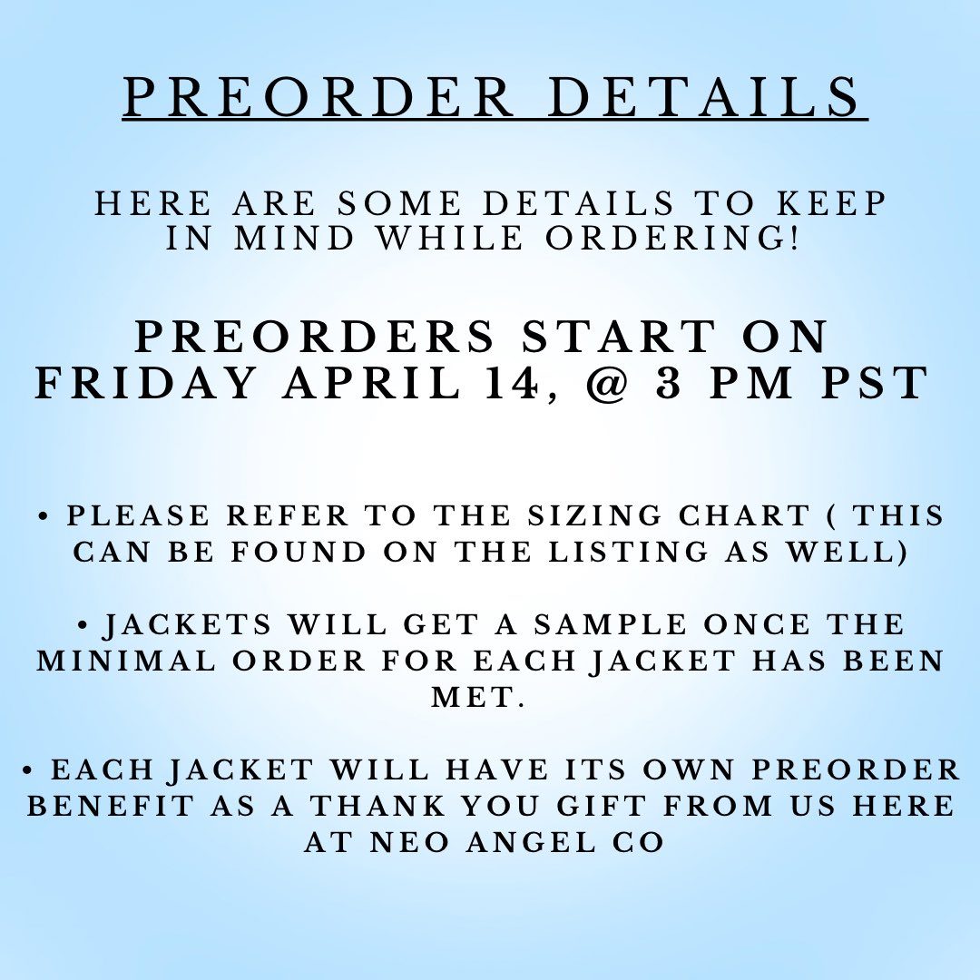 angelicghostco's tweet photo. New Product: Fandom Letterman Jackets

Preorder opens: Friday April 14 @ 3 PM PST

Each Letterman comes with a preorder benefit!

Details for the jackets below

GOs welcome please DM!

Will Link my shops store/ Etsy here on preorder day https://t.co/O7K2c0zVXY